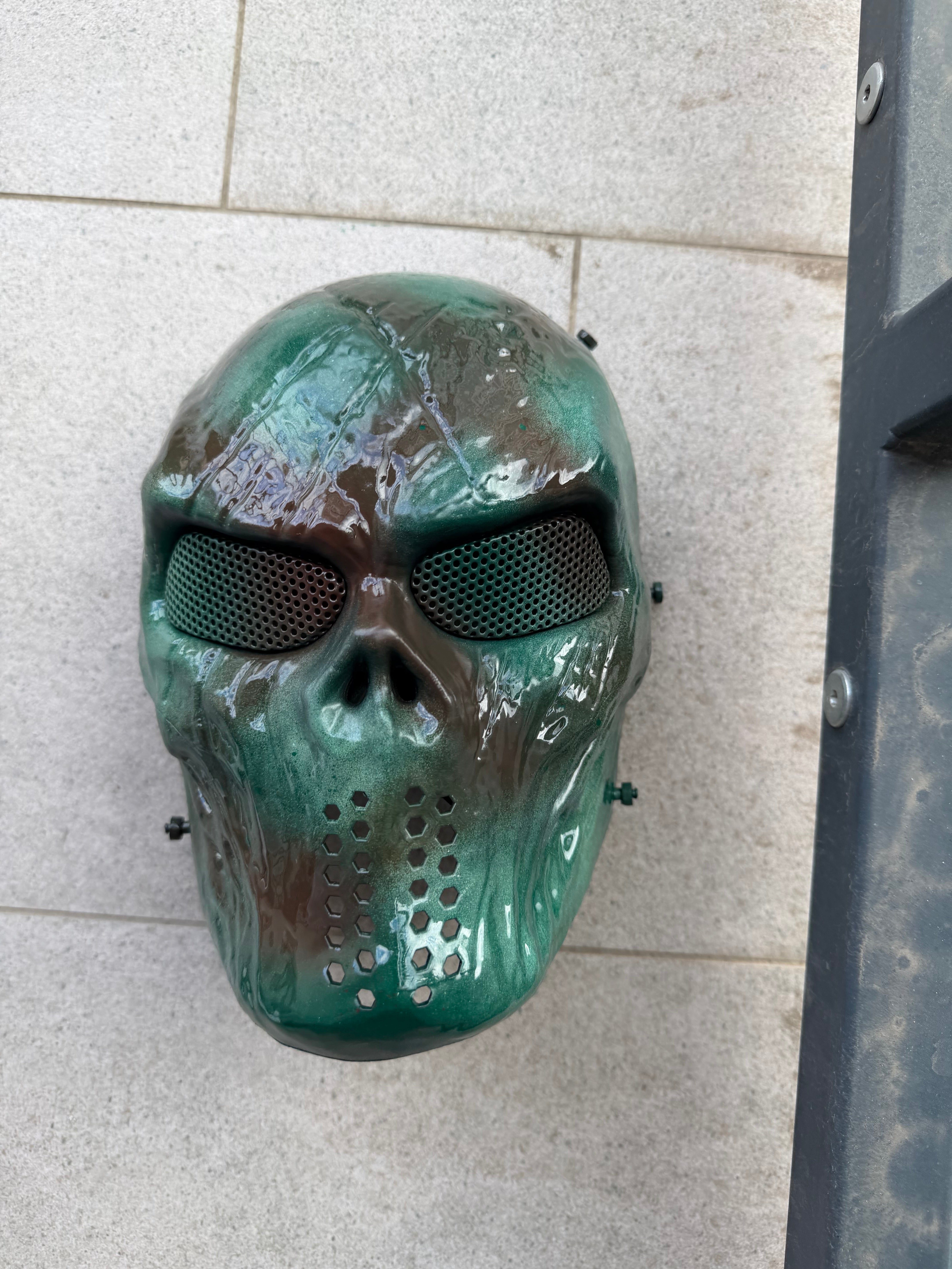 Full mummy camo mask with eye protection